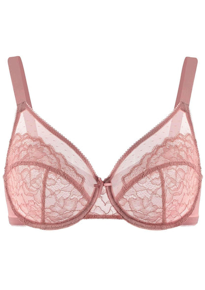 Enchante Lace Unlined Full Coverage Underwire Bra
