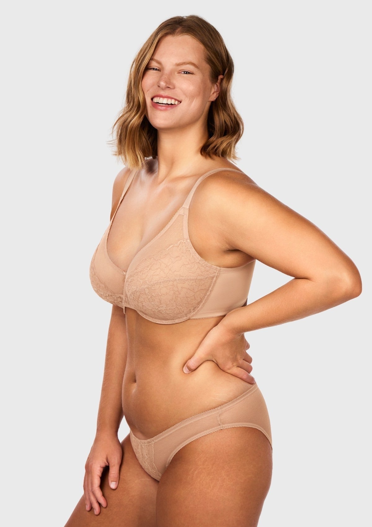Enchante Lace Unlined Full Coverage Underwire Bra
