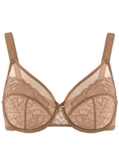 Enchante Lace Unlined Full Coverage Underwire Bra