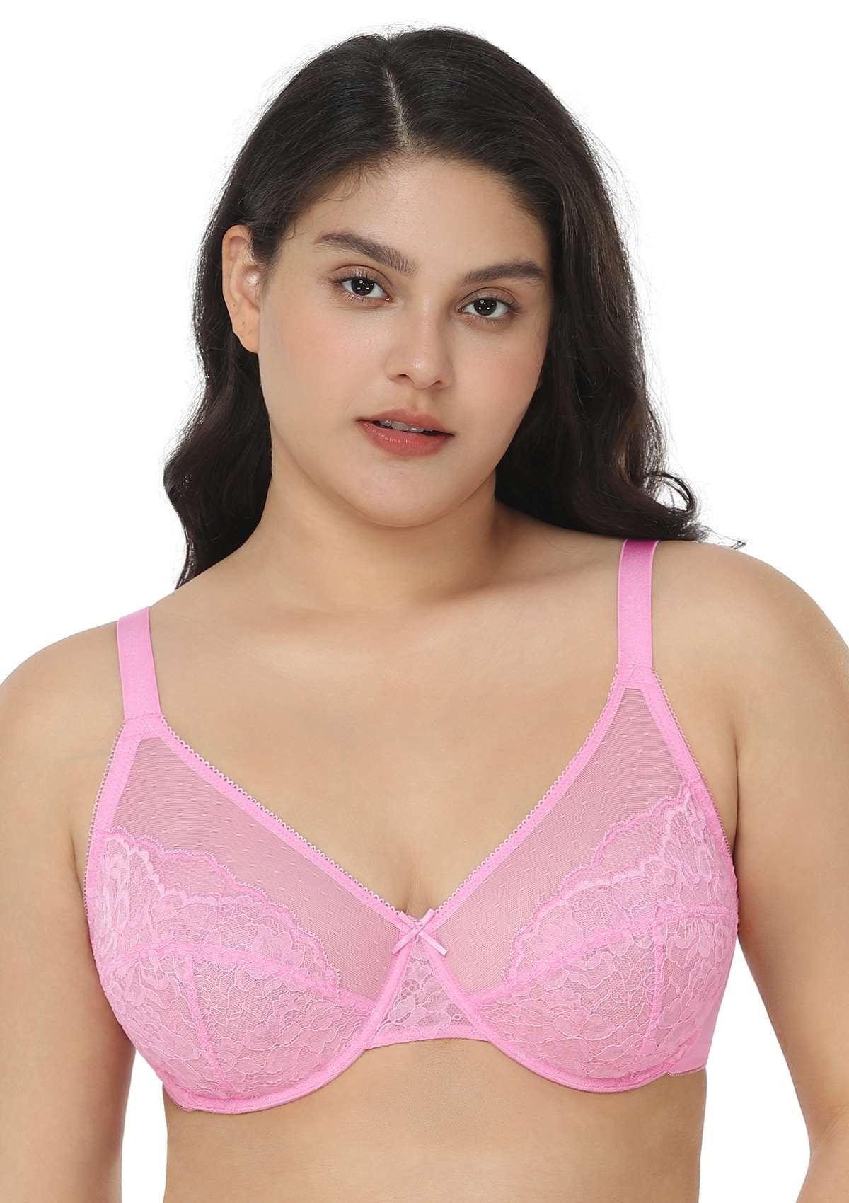 Enchante Lace Unlined Full Coverage Underwire Bra