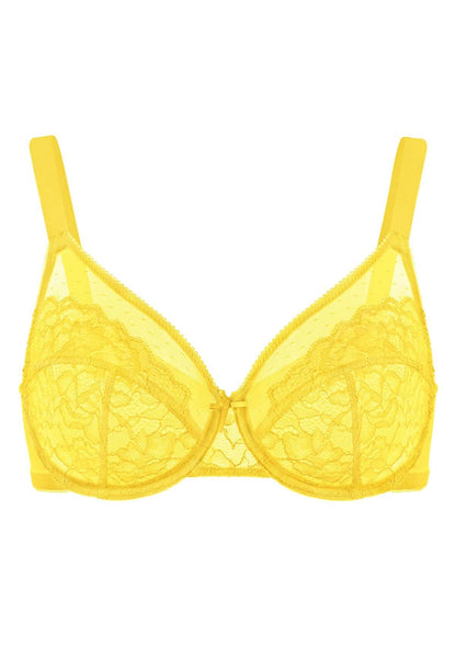 Enchante Lace Unlined Full Coverage Underwire Bra