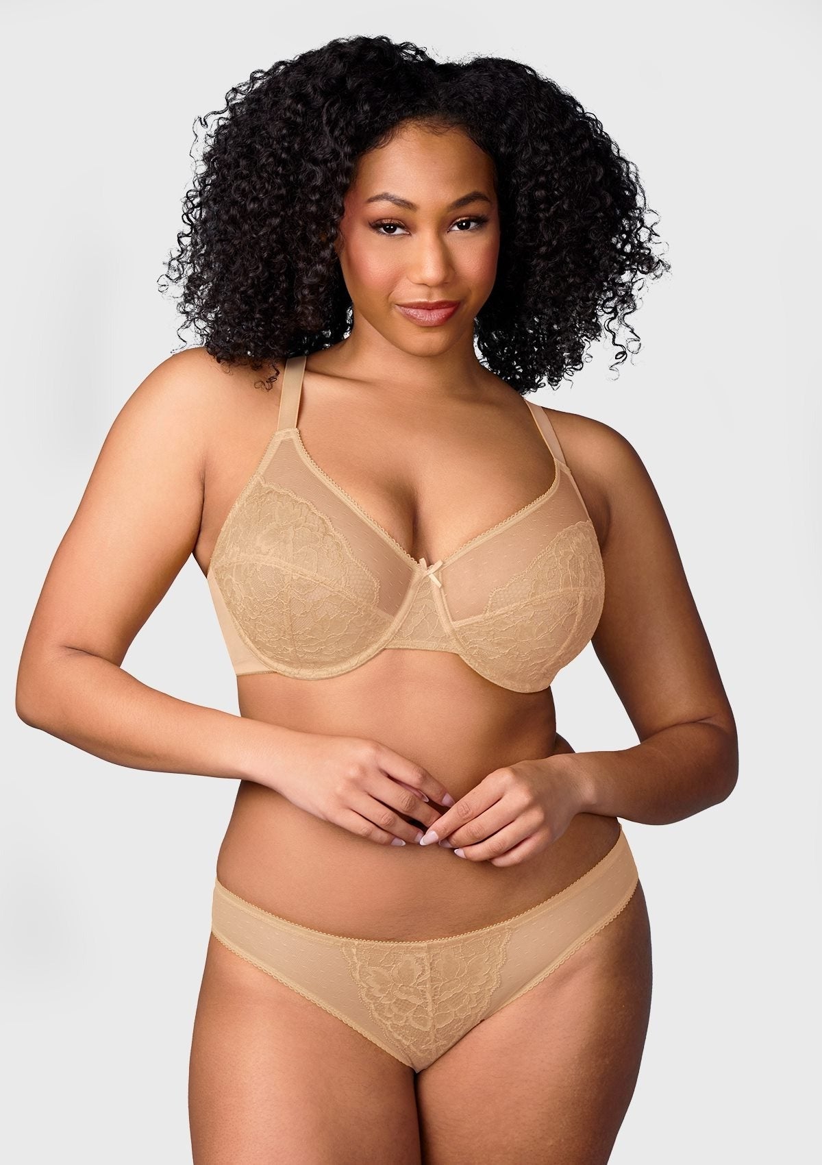Enchante Lace Unlined Full Coverage Underwire Bra