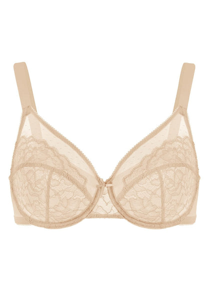 Enchante Lace Unlined Full Coverage Underwire Bra