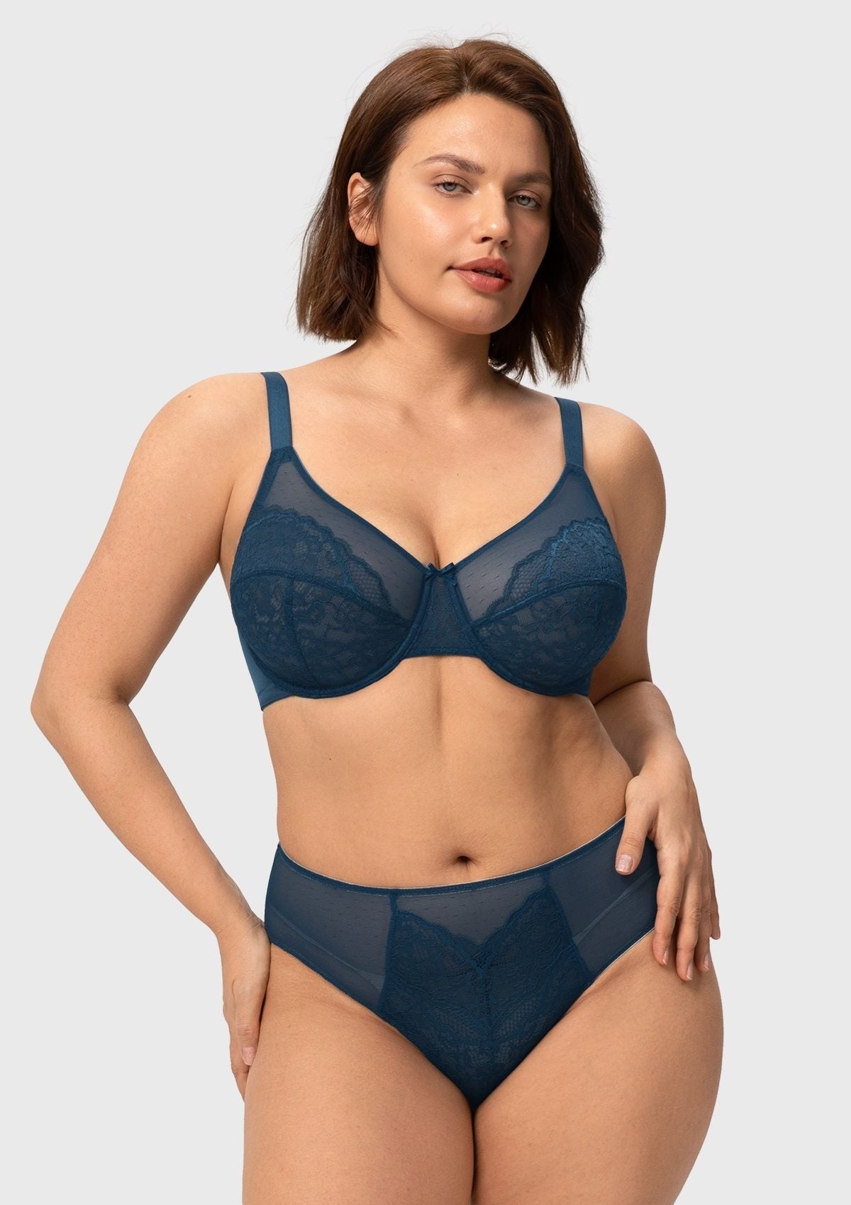 Enchante Lace Unlined Full Coverage Underwire Bra