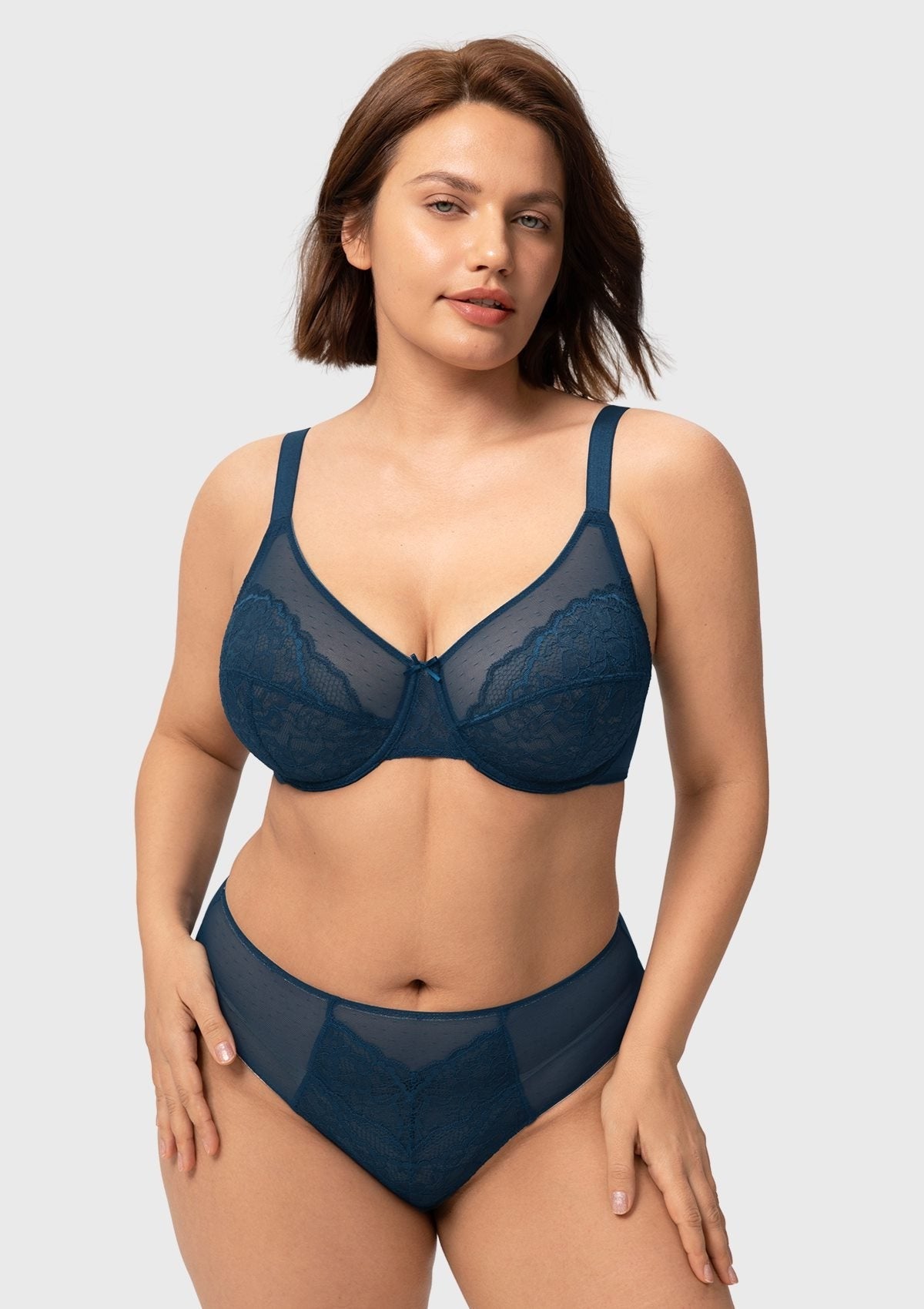 Enchante Lace Unlined Full Coverage Underwire Bra