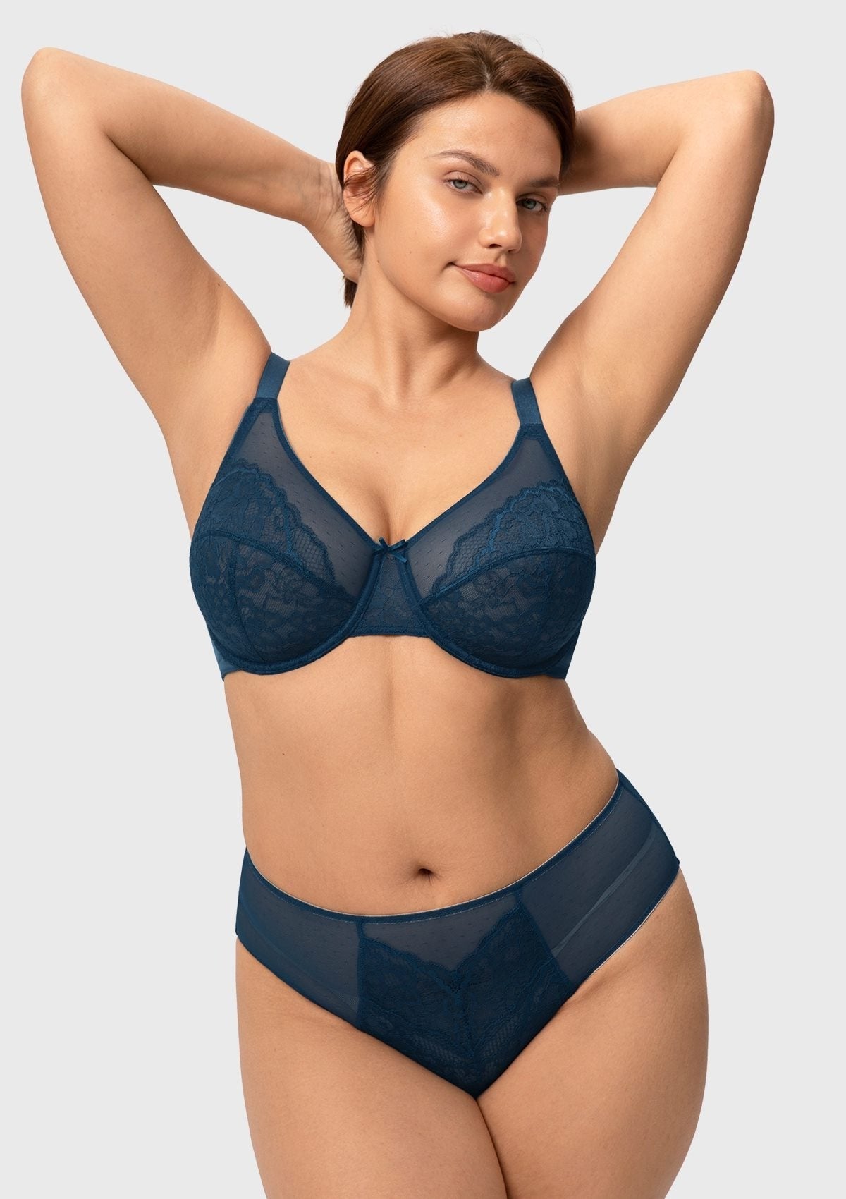Enchante Lace Unlined Full Coverage Underwire Bra