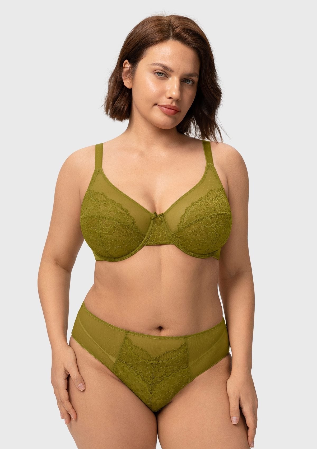 Enchante Lace Unlined Full Coverage Underwire Bra
