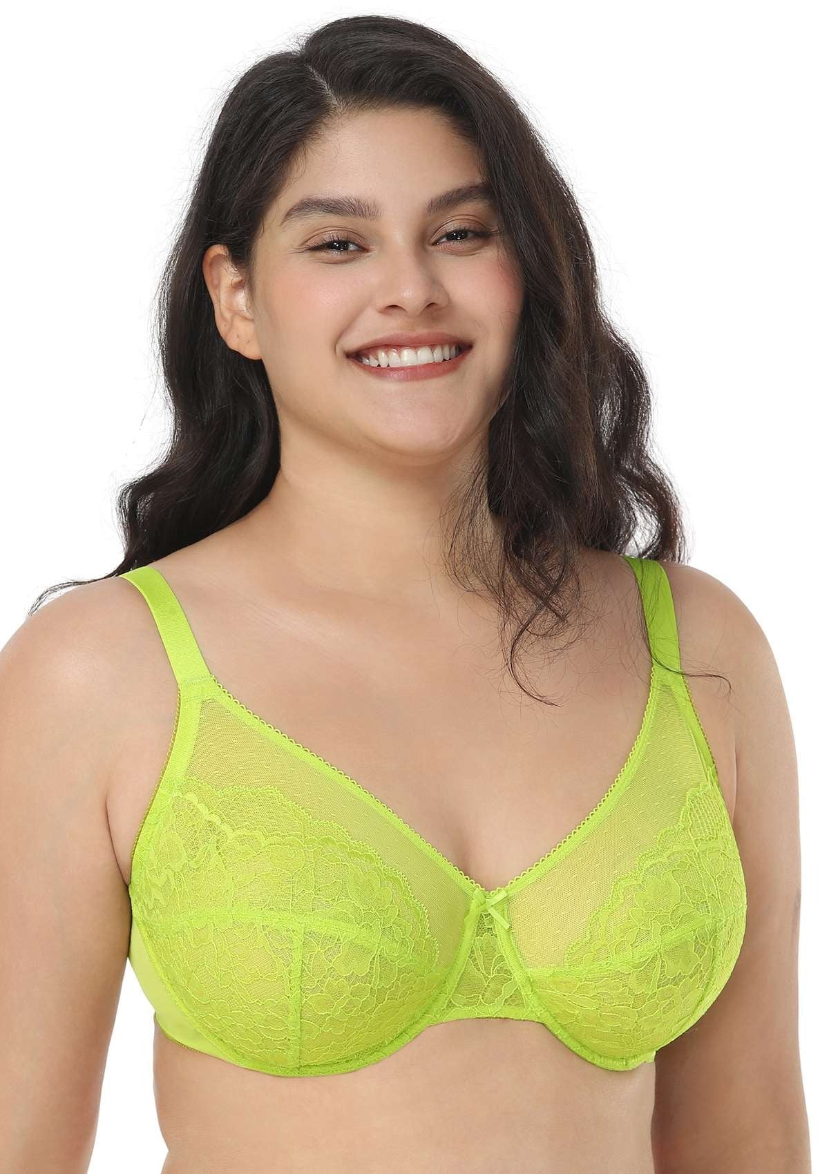 Enchante Lace Unlined Full Coverage Underwire Bra