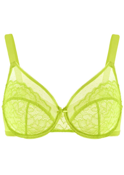Enchante Lace Unlined Full Coverage Underwire Bra