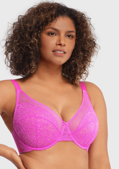 Enchante Lace Unlined Full Coverage Underwire Bra