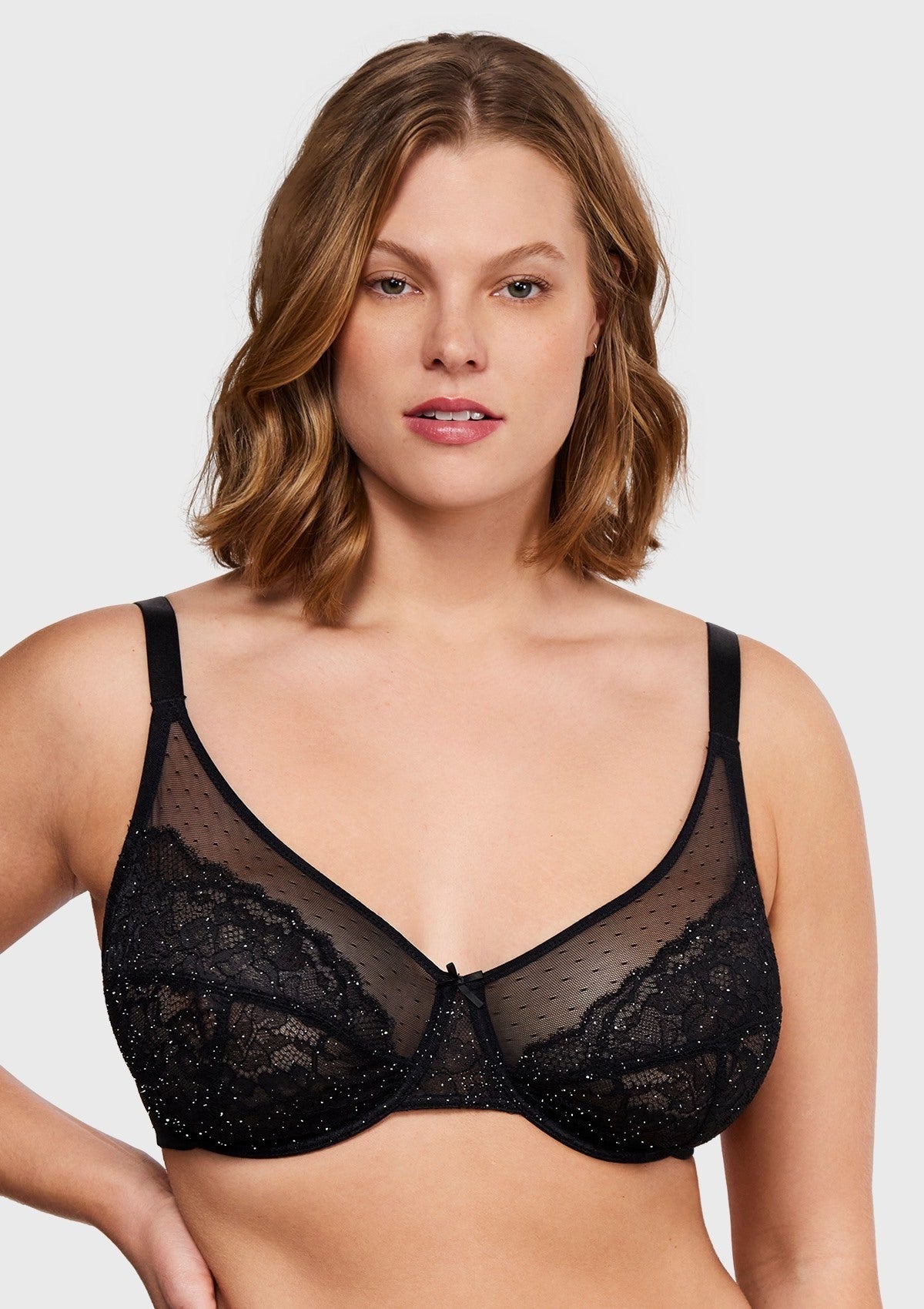 Enchante Lace Unlined Full Coverage Underwire Bra