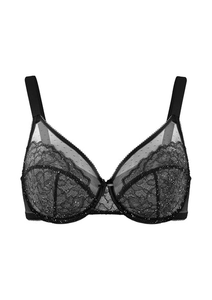 Enchante Lace Unlined Full Coverage Underwire Bra