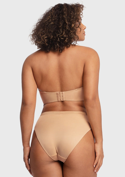 Fiery Unlined Seamless Comfort Underwire Plus Size Bandeau Strapless Bra