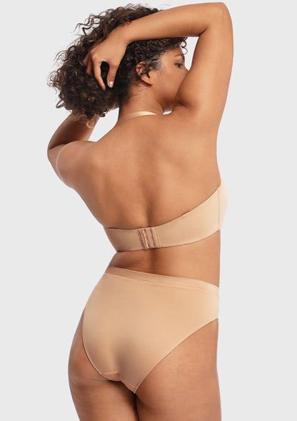 Fiery Unlined Seamless Comfort Underwire Plus Size Bandeau Strapless Bra