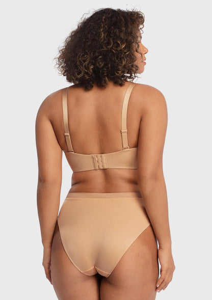 Fiery Unlined Seamless Comfort Underwire Plus Size Bandeau Strapless Bra