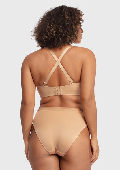 Fiery Unlined Seamless Comfort Underwire Plus Size Bandeau Strapless Bra