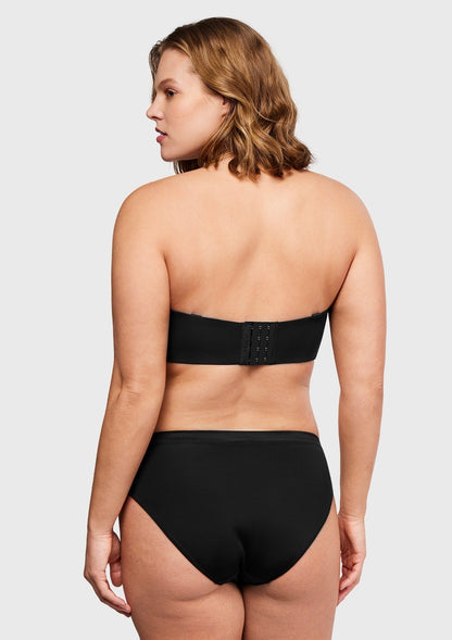 Fiery Unlined Seamless Comfort Underwire Plus Size Bandeau Strapless Bra