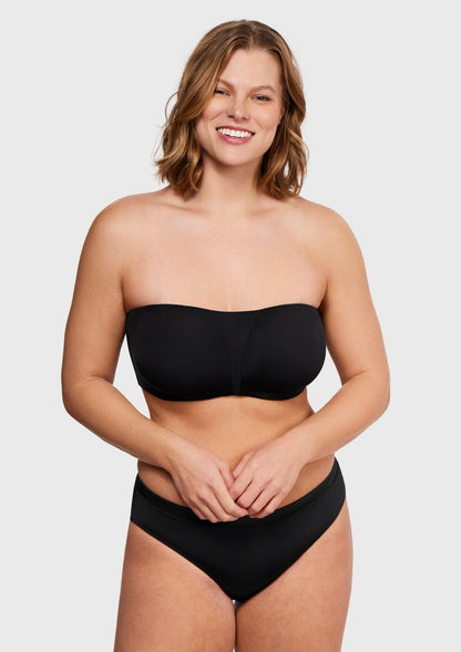 Fiery Unlined Seamless Comfort Underwire Plus Size Bandeau Strapless Bra