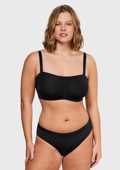 Fiery Unlined Seamless Comfort Underwire Plus Size Bandeau Strapless Bra