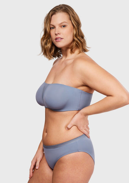 Fiery Unlined Seamless Comfort Underwire Plus Size Bandeau Strapless Bra