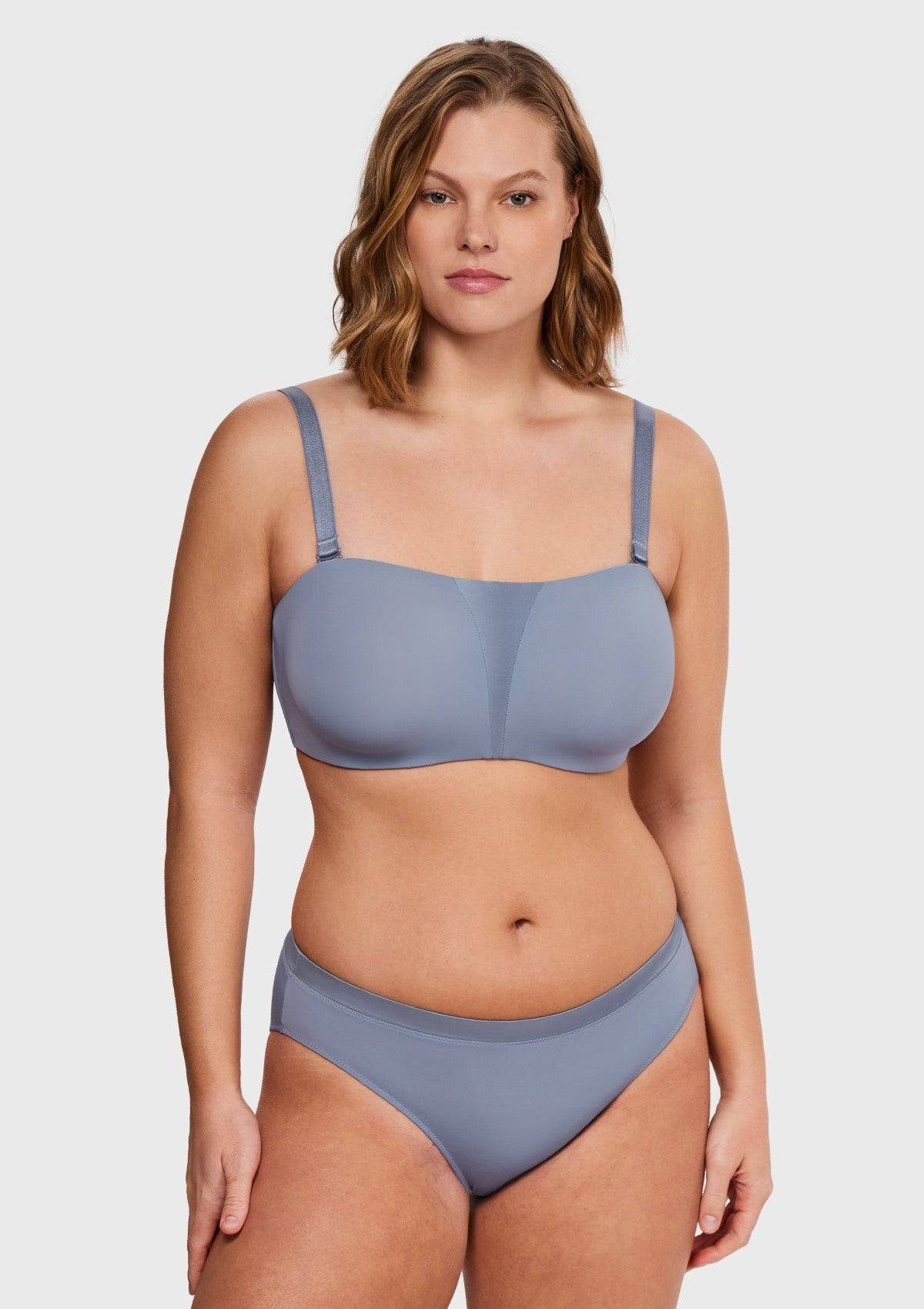 Fiery Unlined Seamless Comfort Underwire Plus Size Bandeau Strapless Bra