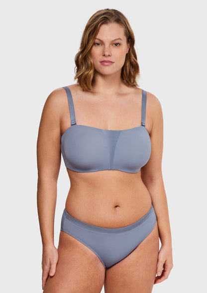 Fiery Unlined Seamless Comfort Underwire Plus Size Bandeau Strapless Bra
