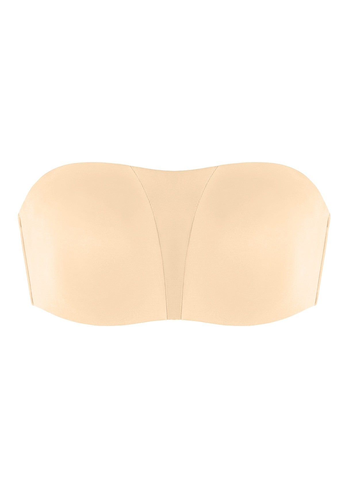 Fiery Unlined Seamless Comfort Underwire Plus Size Bandeau Strapless Coffee Bra