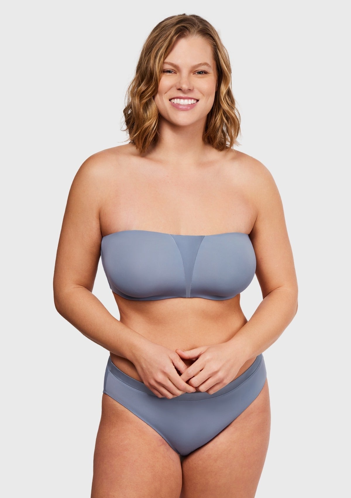 Fiery Unlined Seamless Comfort Underwire Plus Size Bandeau Strapless Bra