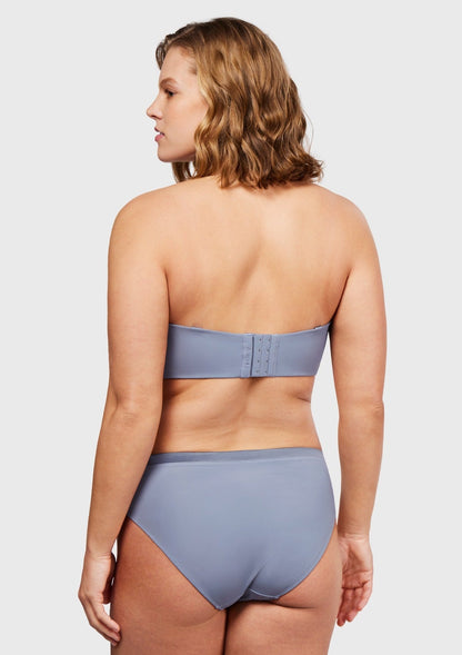 Fiery Unlined Seamless Comfort Underwire Plus Size Bandeau Strapless Bra