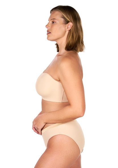 Fiery Unlined Seamless Comfort Underwire Plus Size Bandeau Strapless Bra