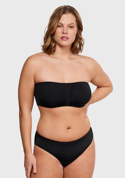 Fiery Unlined Seamless Comfort Underwire Plus Size Bandeau Strapless Bra