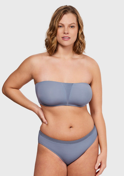 Fiery Unlined Seamless Comfort Underwire Plus Size Bandeau Strapless Bra
