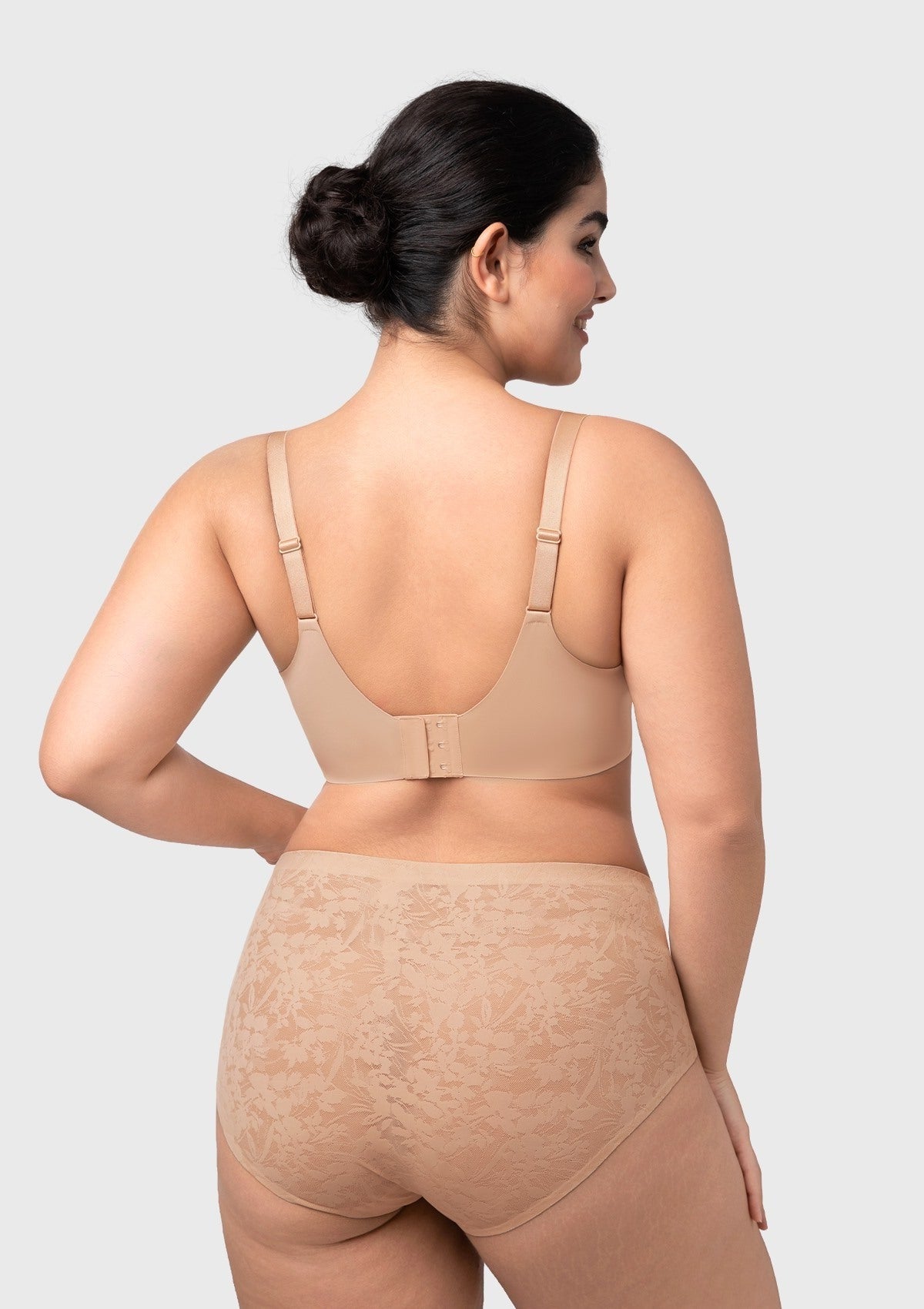 HSIA Auri Seamless Lace Support Bra Full Coverage Underwire Comfort Fit