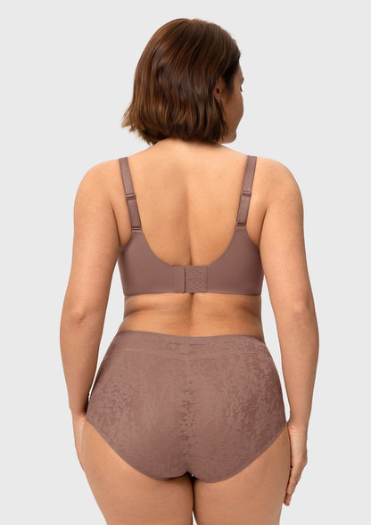 HSIA Auri Seamless Lace Support Bra Full Coverage Underwire Comfort Fit