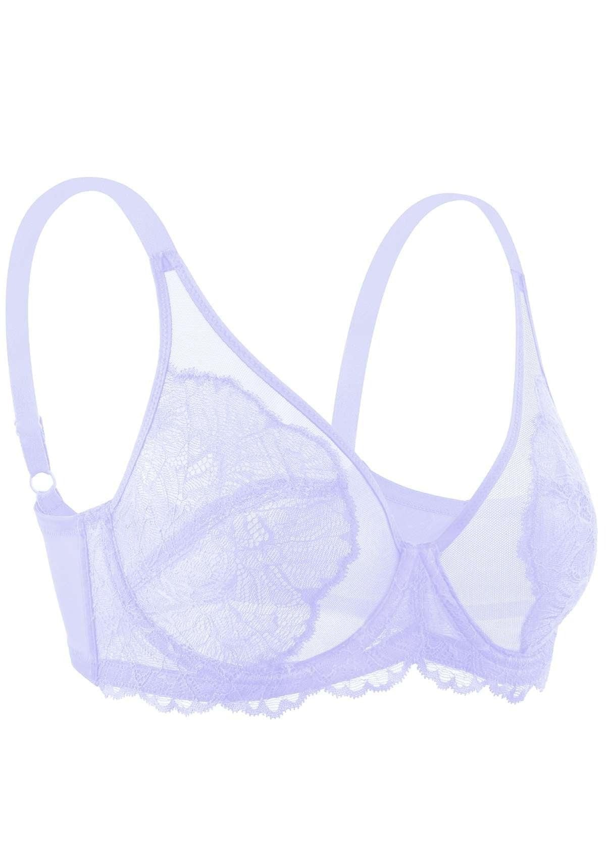 HSIA Blossom Unlined Lace Underwire Bra