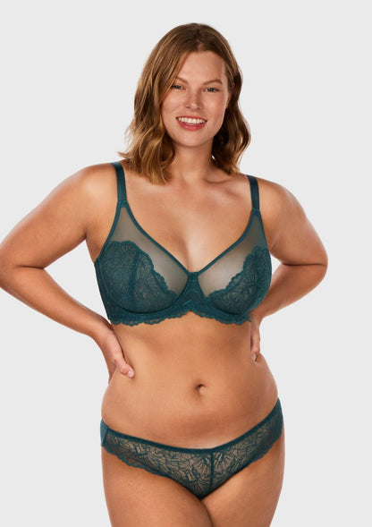 HSIA Blossom Unlined Lace Underwire Bra
