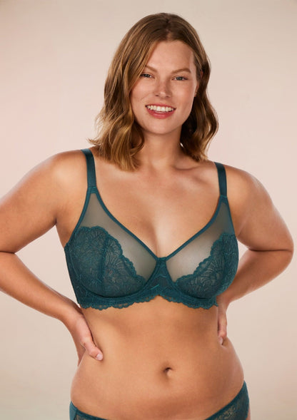 HSIA Blossom Unlined Lace Underwire Bra