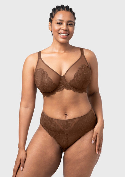 HSIA Blossom Unlined Lace Underwire Bra