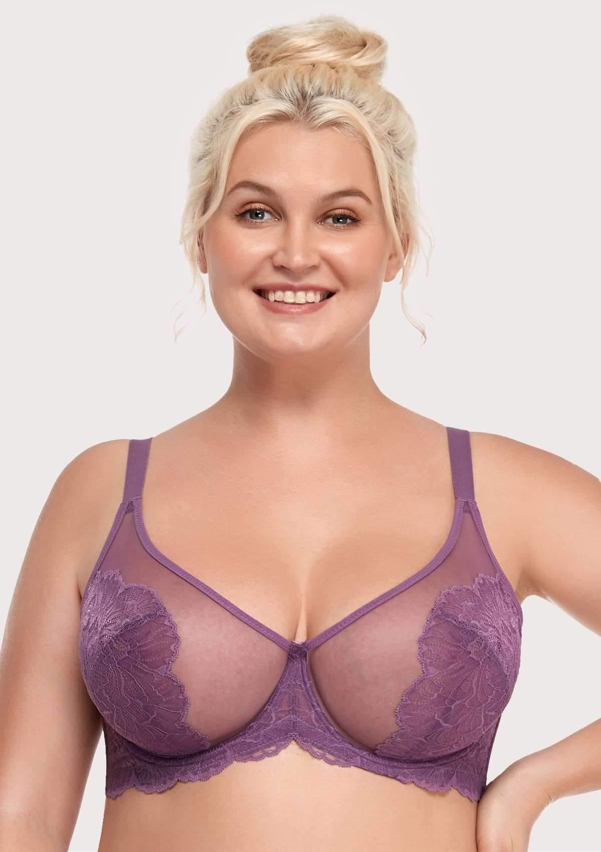 HSIA Blossom Unlined Lace Underwire Bra