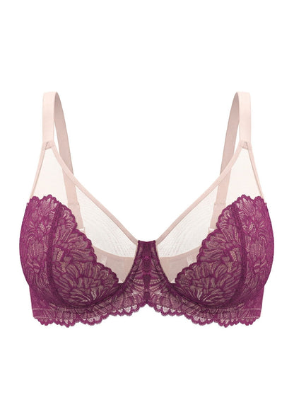 HSIA Blossom Unlined Lace Underwire Bra