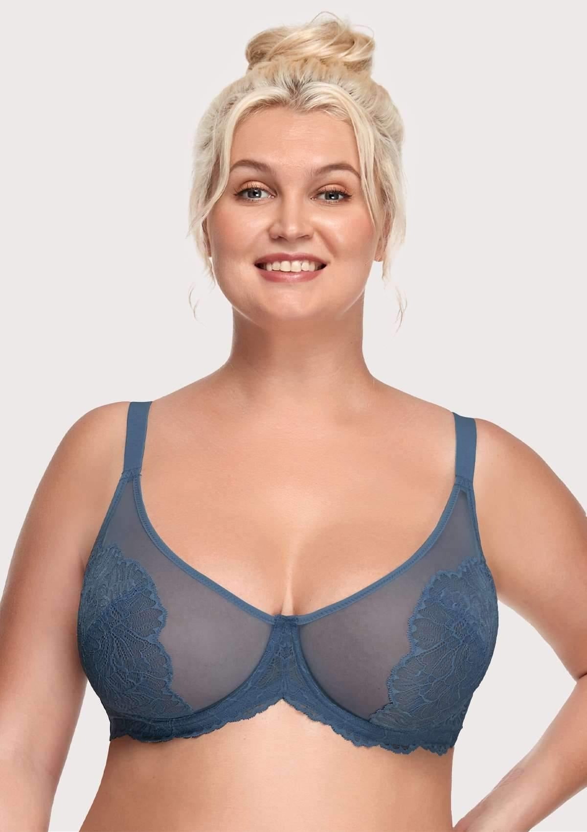 HSIA Blossom Unlined Lace Underwire Bra