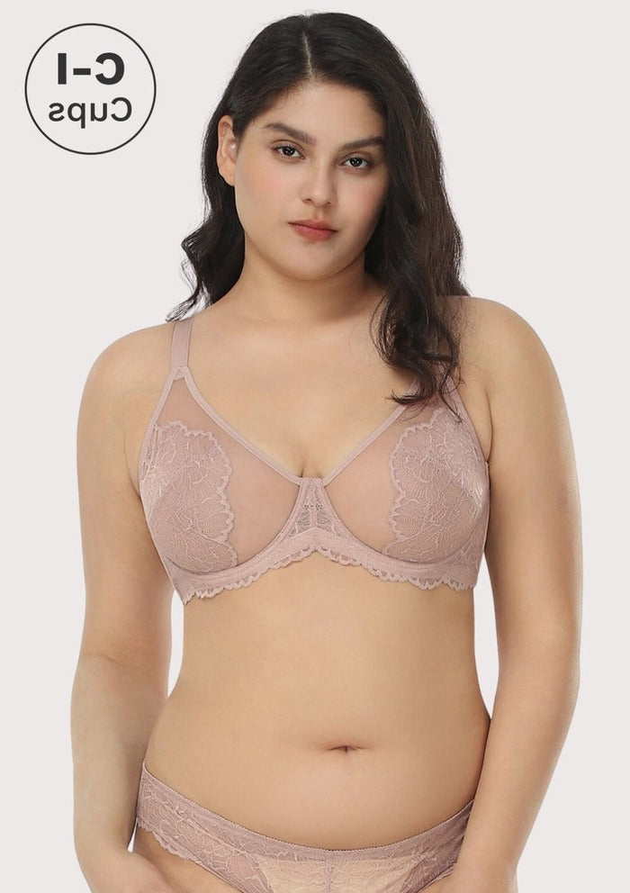 HSIA Blossom Unlined Lace Underwire Bra