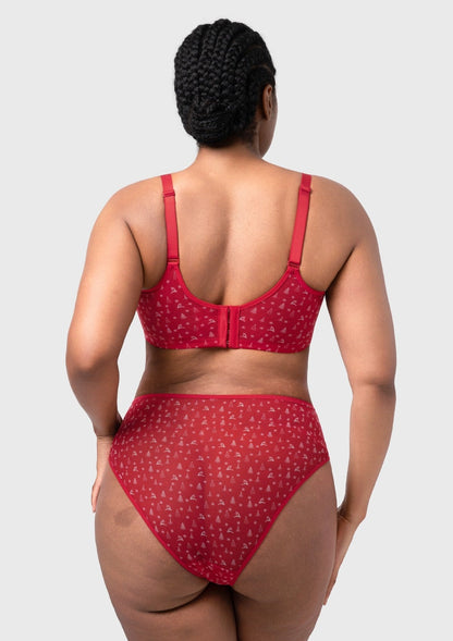 HSIA Christmas Holiday Edit Unlined Plus Size Non-padded Underwire Adjustable Straps Full Coverage Bra
