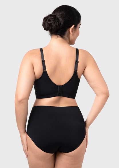 HSIA Delia Plus Size Lightly Padded Seamless Full Coverage Underwire Longline T-Shirt Bra for Fuller Bust