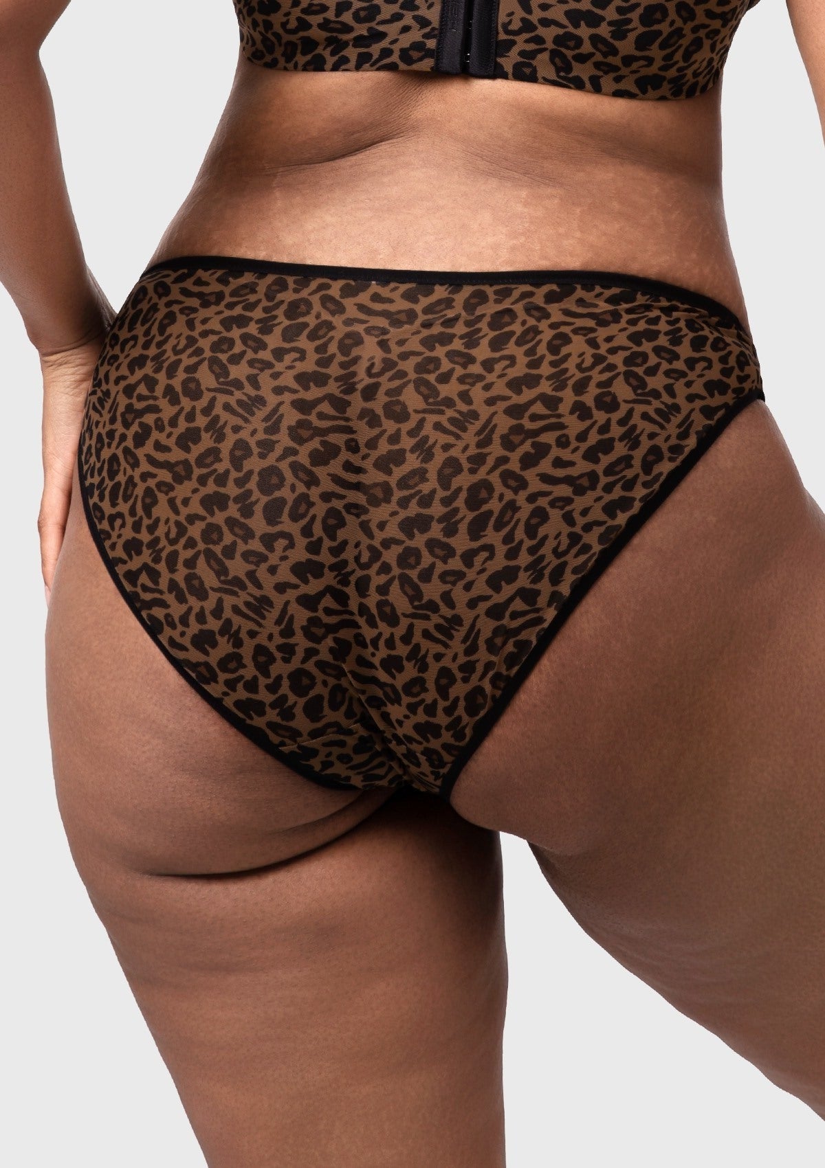 HSIA Leopard Wild High Stretch Briefs Soft Breathable Mesh Panty