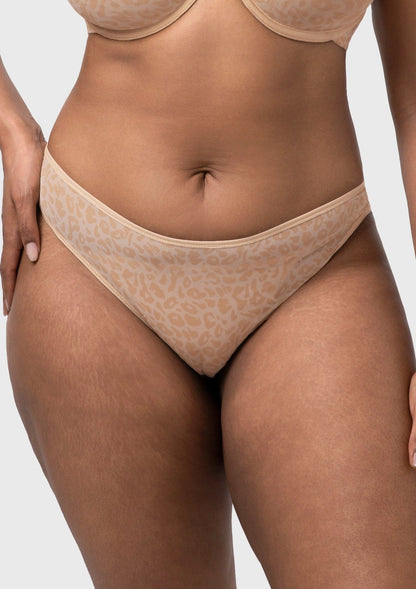 HSIA Leopard Wild High Stretch Briefs Soft Breathable Mesh Panty