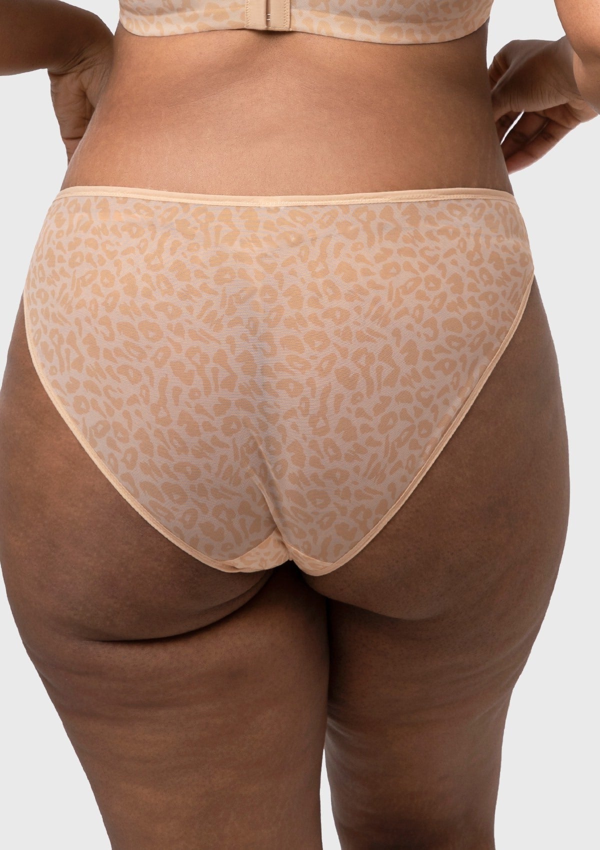 HSIA Leopard Wild High Stretch Briefs Soft Breathable Mesh Panty