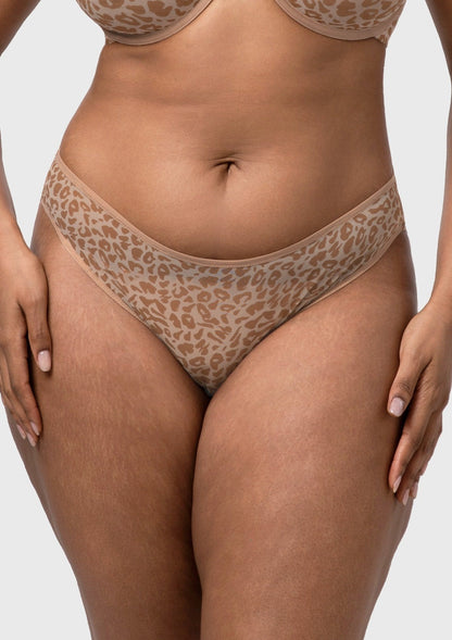 HSIA Leopard Wild High Stretch Briefs Soft Breathable Mesh Panty
