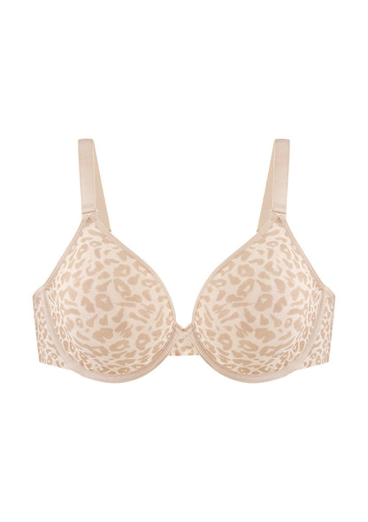 HSIA Leopard wild Unlined Plus Size Breathable Soft Mesh No Padding Underwire Bra