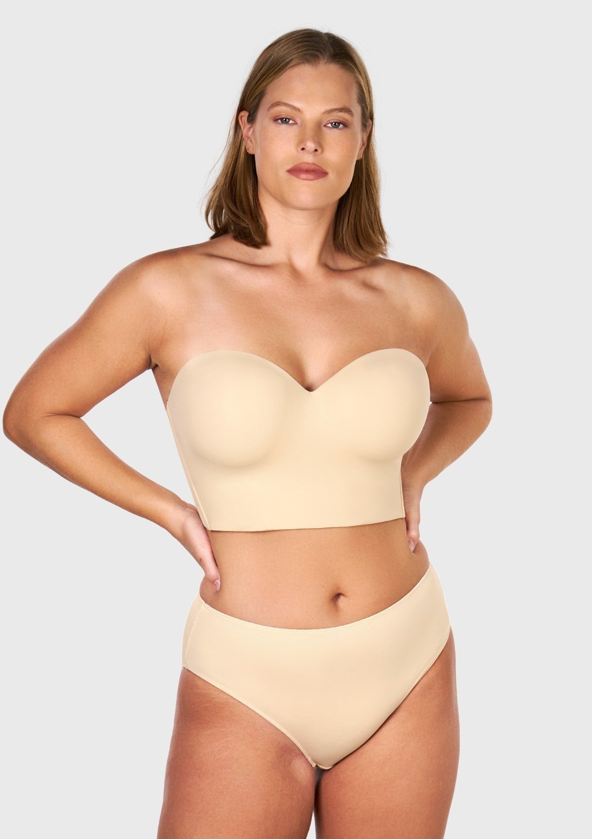 HSIA Longline Strapless Underwire Full Coverage Corset Bra